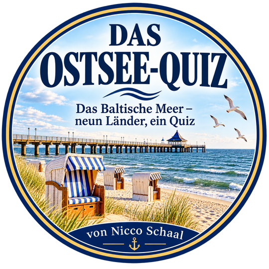 DAS OSTSEE-QUIZ DAS OSTSEE-QUIZ nimmt dich mit auf eine unterhaltsame Entdeckungsreise rund um das Baltische Meer. Erlebe die Ostsee von Deutschland bis Finnland – mit spannenden Fragen, überraschenden Fakten und jeder Menge Ostsee-Wissen.